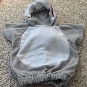 Gray and White Fleece toddler Costume